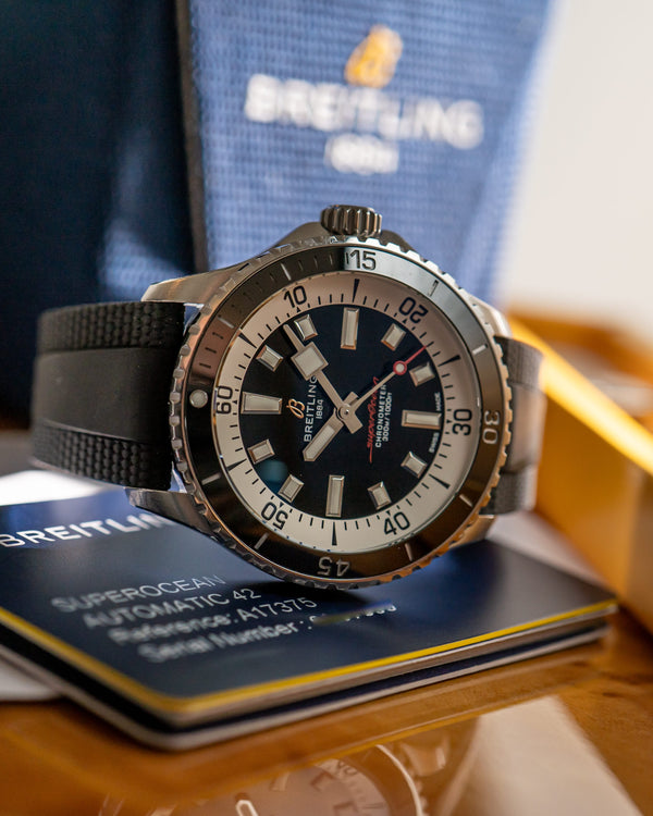 Breitling Watch Superocean Automatic 42 A17375 - Black Dial - Full Set - 2022