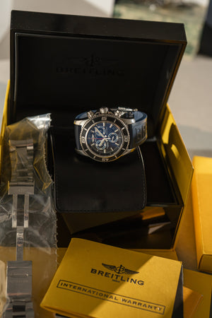 Breitling Superocean Chronograph A73310 - Blue Dial - Full Set (2012)