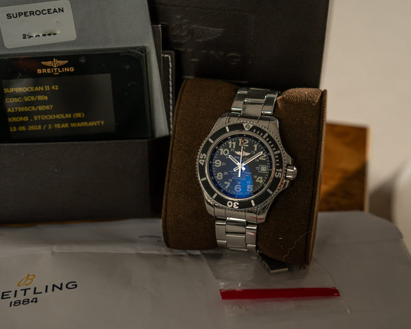 Breitling Watch Superocean II 42 A17365 - Volcano Black - Full Set - 2018
