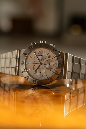 Bulgari Watch Diagono Chronograph CH35S - Steel Silver Dial - Quartz - Watch Only (ca. 2000's)