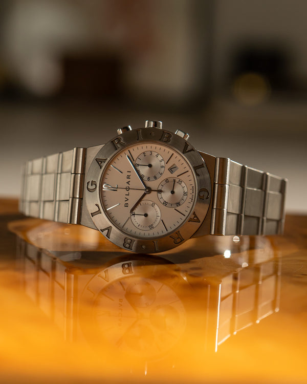 Bulgari Watch Diagono Chronograph CH35S - Steel Silver Dial - Quartz - Watch Only (ca. 2000's)