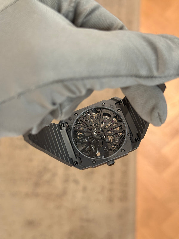 Bulgari Watch Octo Finissimo Skeleton 8 Days 103610 - Titanium Skeleton Dial - Full Set - 2025