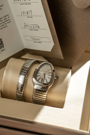 Bulgari Watch Serpenti Tubogas 101817 - Silver Dial - Full Set - 2024