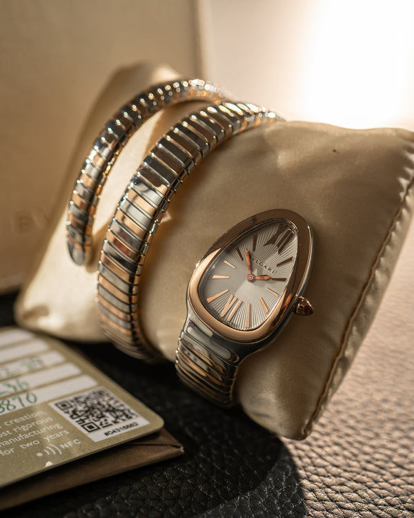 Bulgari Serpenti Tubogas 102236 - Two Tone Steel & Rose Gold - Card & Travel Case (2021)