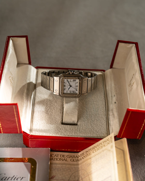 Cartier Watch Cartier Santos Carrée 2960 Steel White Dial - Box & Papers - 1984