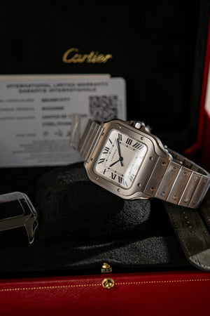 Cartier Watch Cartier Santos de Cartier Large WSSA0089 - Titanium Silvered Dial - Full Set - 2026
