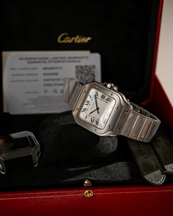 Cartier Watch Cartier Santos de Cartier Large WSSA0089 - Titanium Silvered Dial - Full Set - 2026