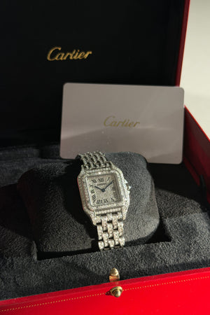 Cartier Watch Panthère de Cartier Medium WSPN0007 - Aftermarket Diamond Set - Box & Card - 2024