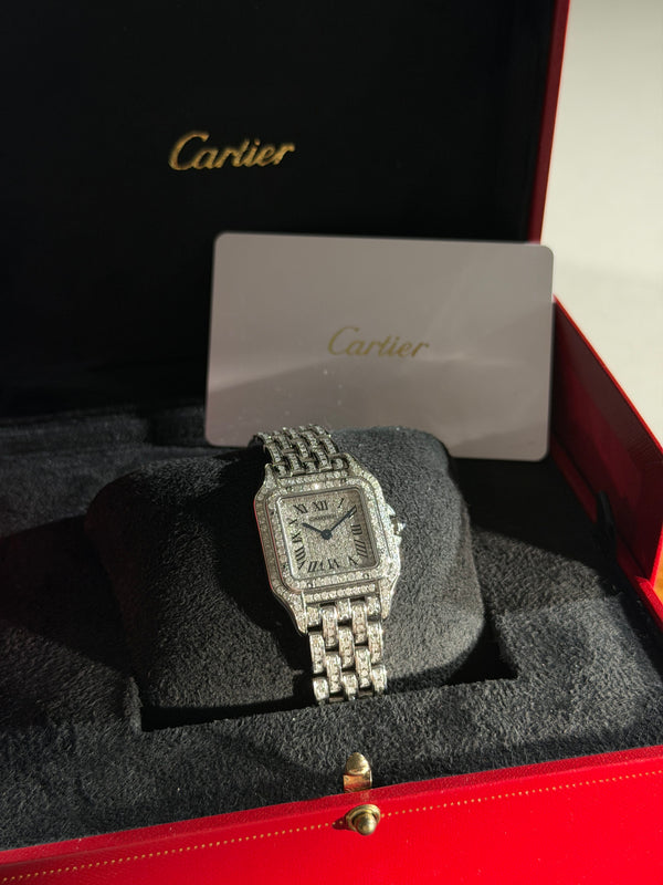 Cartier Watch Panthère de Cartier Medium WSPN0007 - Aftermarket Diamond Set - Box & Card - 2024