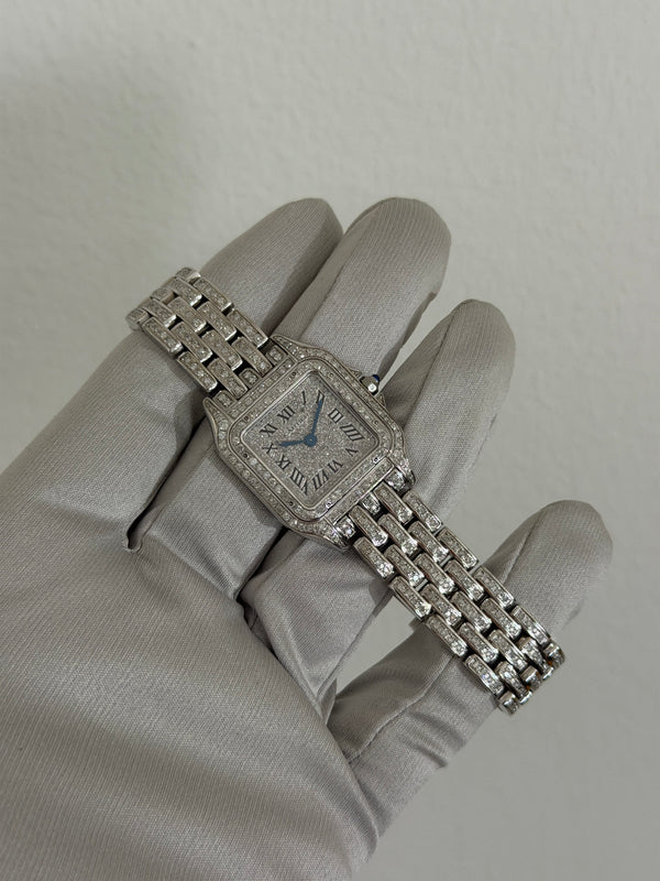 Cartier Watch Panthère de Cartier Medium WSPN0007 - Aftermarket Diamond Set - Box & Card - 2024