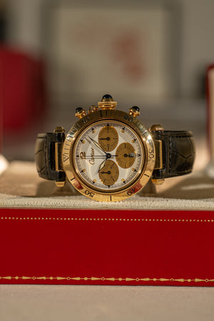 Cartier Pasha Chronograph Ref. 0960 – 18K Yellow Gold – With Box