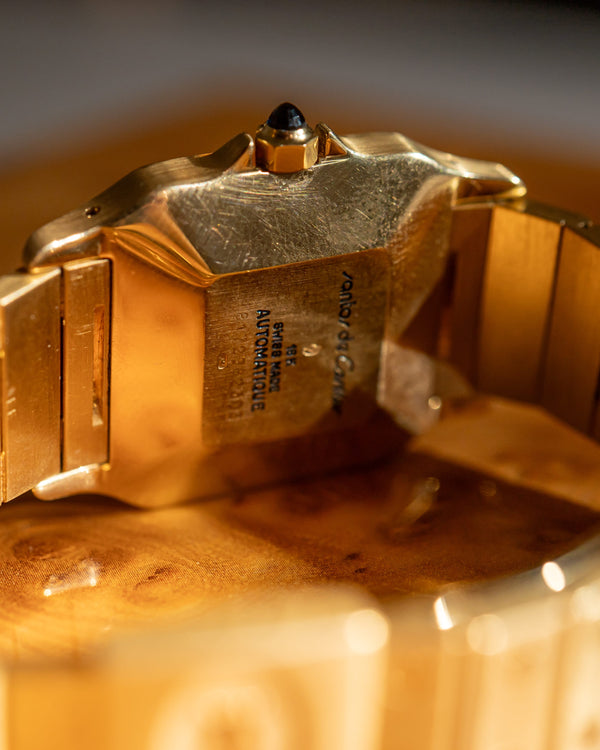 Cartier Watch Santos Carree 2960 Or Massif - 18k Yellow Gold - Watch Only (1985)