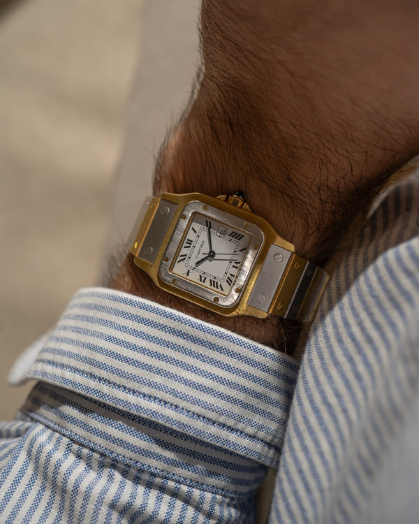 Cartier Santos Carrée "Deux Ors" – Solid 18k Yellow & White Gold