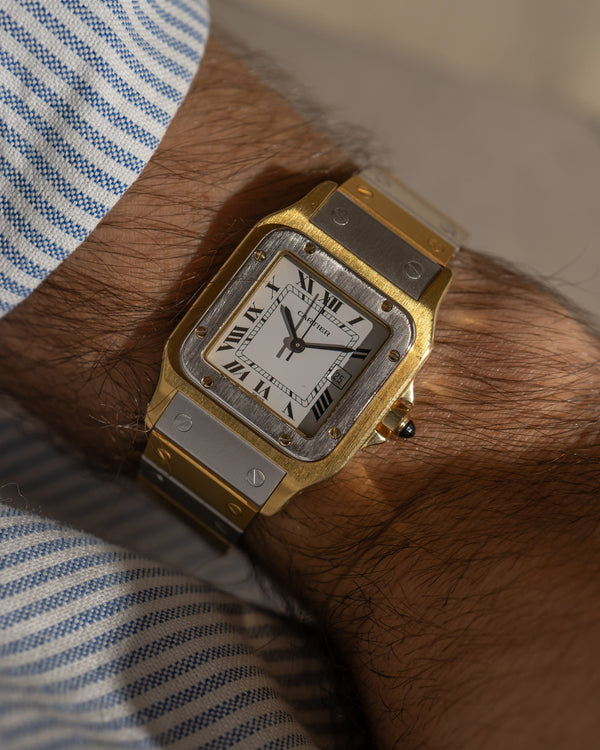 Cartier Santos Carrée "Deux Ors" – Solid 18k Yellow & White Gold