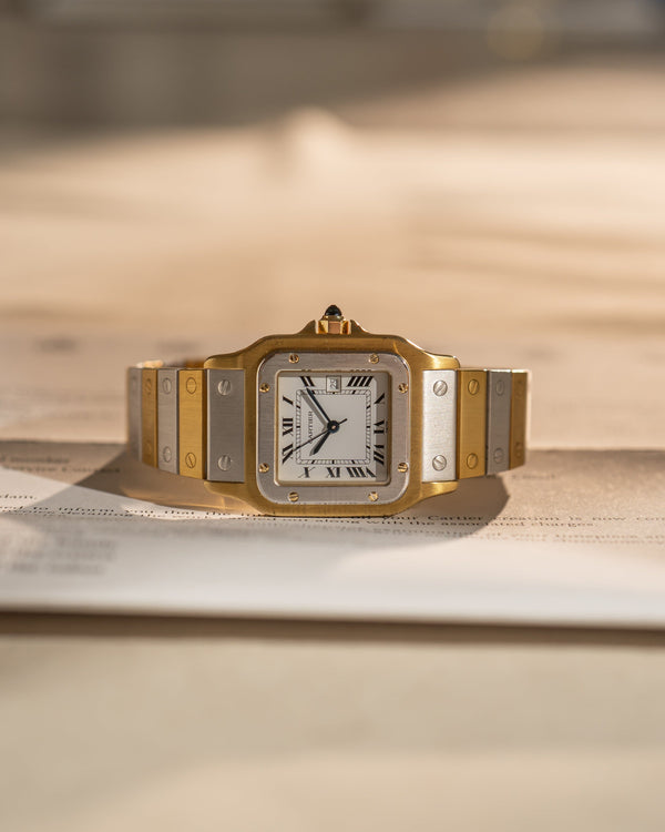 Cartier Santos Carrée "Deux Ors" – Solid 18k Yellow & White Gold