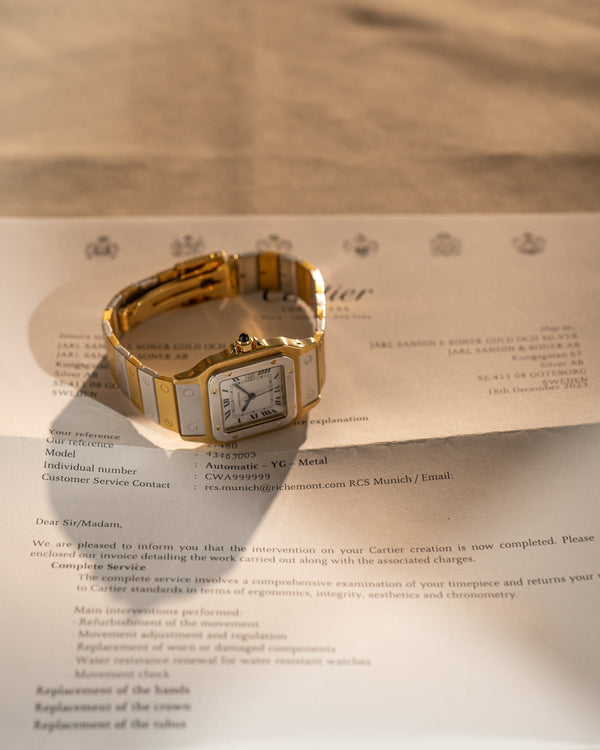 Cartier Santos Carrée "Deux Ors" – Solid 18k Yellow & White Gold