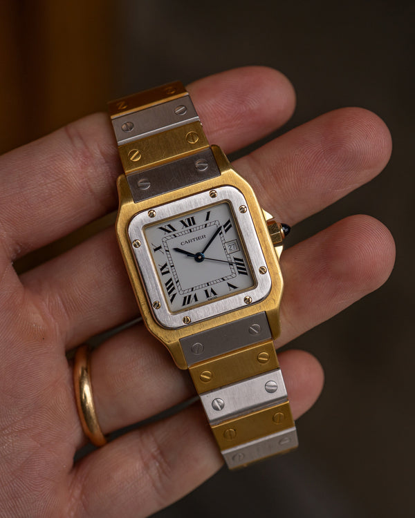 Cartier Santos Carrée "Deux Ors" – Solid 18k Yellow & White Gold