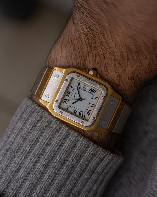 Cartier Santos Carrée "Deux Ors" – Solid 18k Yellow & White Gold