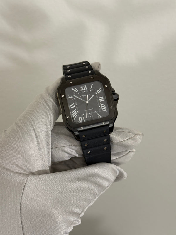 Cartier Watch Santos de Cartier Large WSSA0039 - Black ADLC - Full Set - 2020