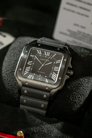 Cartier Watch Santos de Cartier Large WSSA0039 - Black ADLC - Full Set - 2020