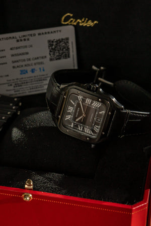 Cartier Watch Santos de Cartier Large WSSA0039 - Black ADLC - Full Set (2024)