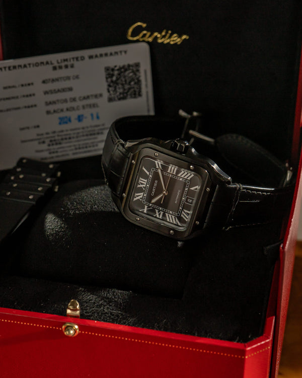 Cartier Watch Santos de Cartier Large WSSA0039 - Black ADLC - Full Set (2024)