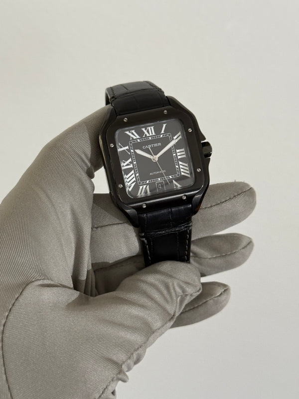 Cartier Watch Santos de Cartier Large WSSA0039 - Black ADLC - Full Set (2024)