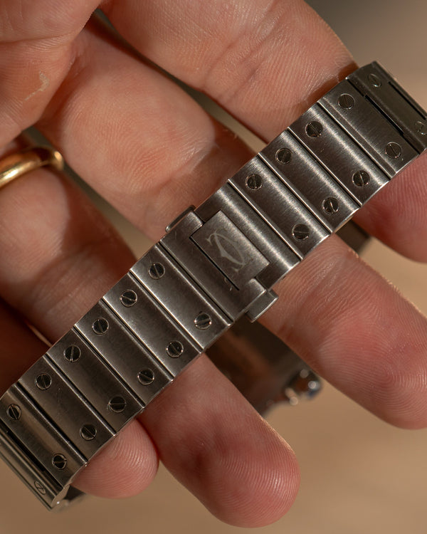 Cartier Santos de Cartier Medium W4SA0005 – Factory Diamond Bezel – Full Set