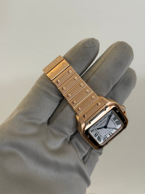 Cartier Watch Santos de Cartier Medium WGSA0031 - Rose Gold - Full Set - 2025