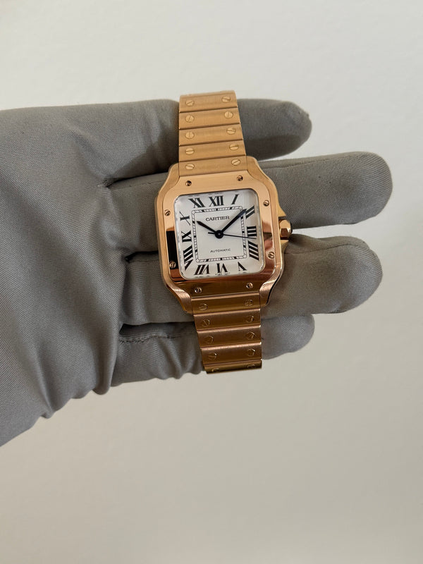 Cartier Watch Santos de Cartier Medium WGSA0031 - Rose Gold - Full Set - 2025