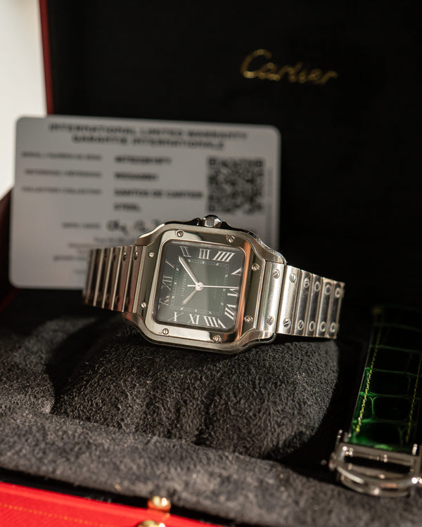 Cartier Watch Santos de Cartier Medium WSSA0061 - Green Dial - Full Set - 2025