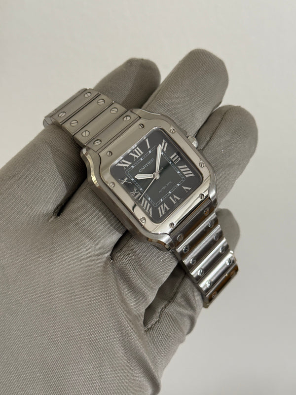Cartier Watch Santos de Cartier Medium WSSA0061 - Green Dial - Full Set - 2025