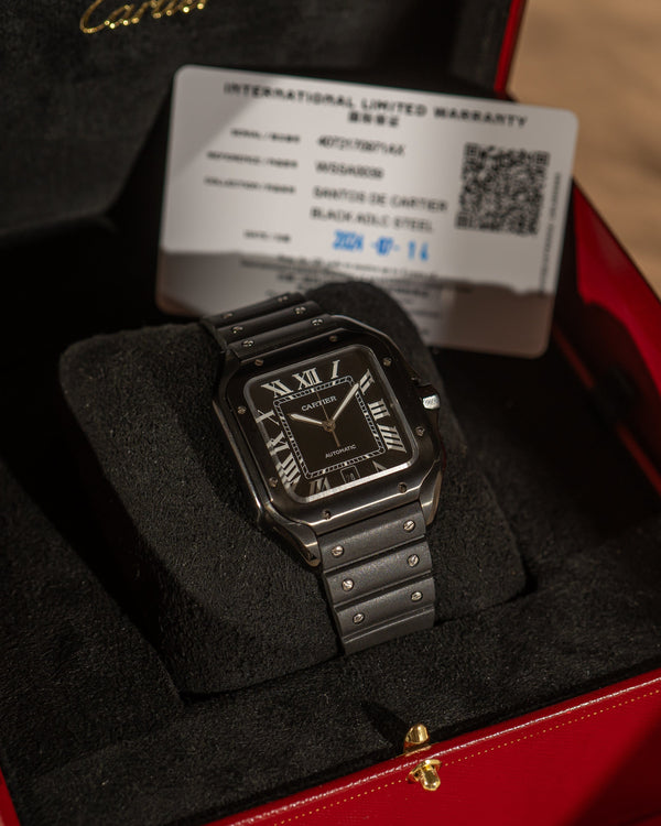 Cartier Santos de Cartier WSSA0039 – Black ADLC Steel – Box & Card (2024)