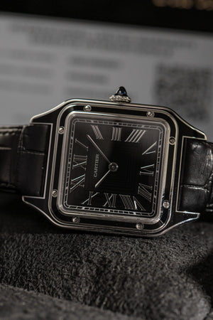 Cartier Santos-Dumont WSSA0046 - Black Lacquer - Full Set (2024)