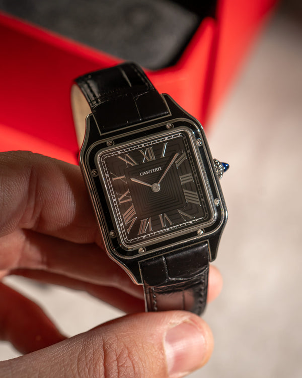 Cartier Santos-Dumont WSSA0046 - Black Lacquer - Full Set (2024)
