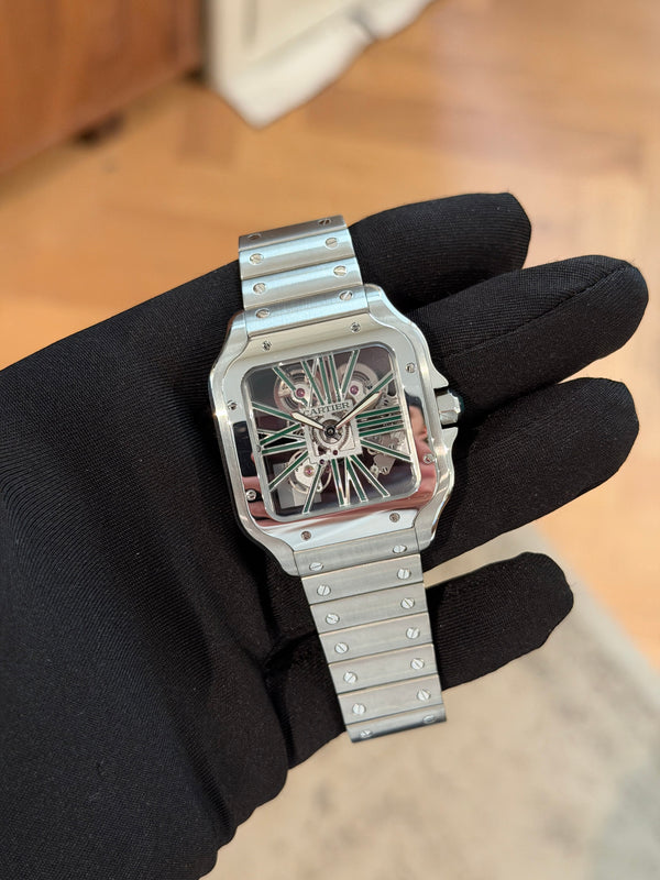 Cartier Santos Skeleton WHSA0028 - Full Set (2023)