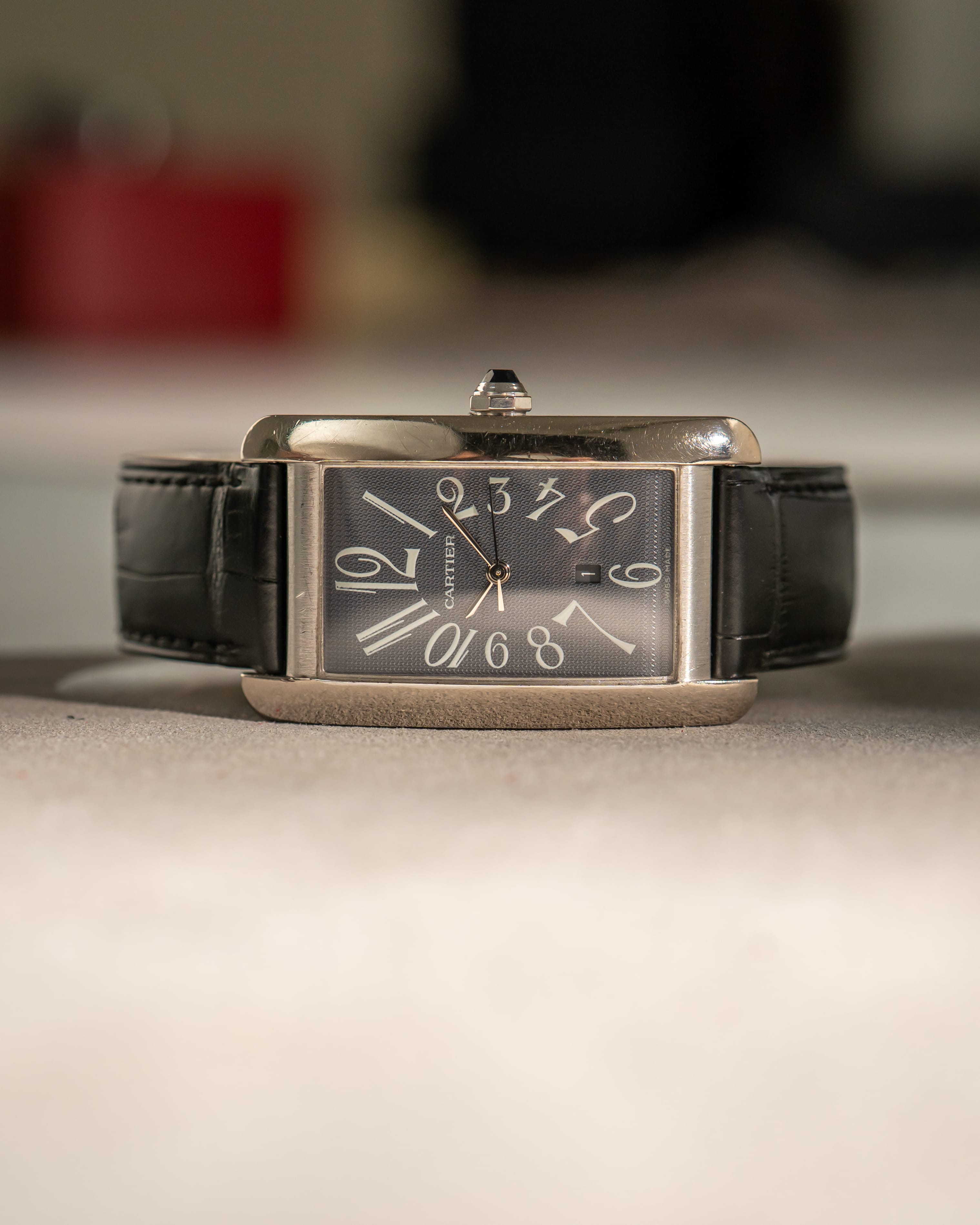Tank Américaine 1741 - White Gold - Grey Dial – Stories of time
