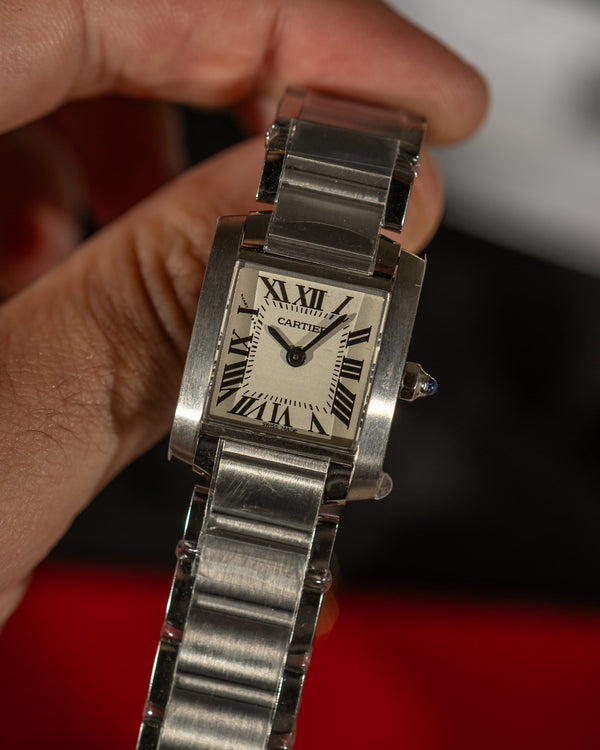 Cartier Tank Française Lady 2384 – New with Stickers – Box & Card (2023)