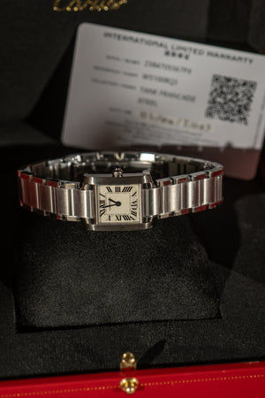 Cartier Tank Française Lady 2384 – New with Stickers – Box & Card (2023)