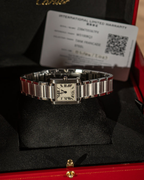 Cartier Tank Française Lady 2384 – New with Stickers – Box & Card (2023)