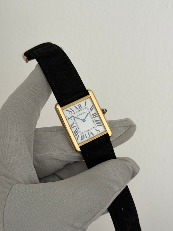 Cartier Watch Tank Solo 2742 - Large Yellow Gold - Full Set - 2008