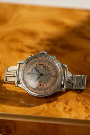 Eberhard Watch Pre-Extra Fort Chronograph - Two-Tone Snail Dial - Watch Only (1940s)