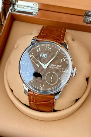 FP Journe Automatique Lune Havana - Platinum 40mm - Full Set (2019)