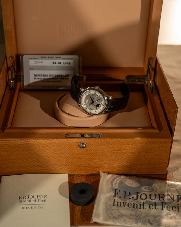 FP Journe Octa Divine 40 mm - Platinum (950) - F.P.Journe Boutique Paris - Full Set (2018)