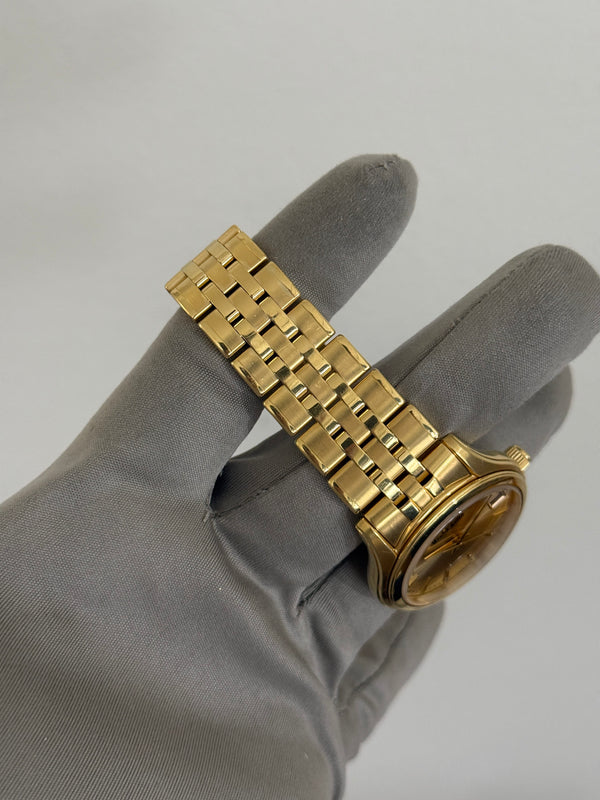 Grand Seiko Watch Heritage Collection Quartz SBGX218 - 18K Yellow Gold - Champagne Dial - Full Set