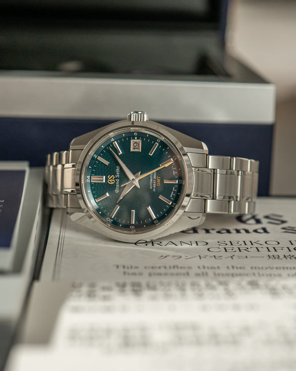 Grand Seiko Watch Heritage Hi-Beat 36000 GMT SBGJ227 - Peacock - Full Set - 2018