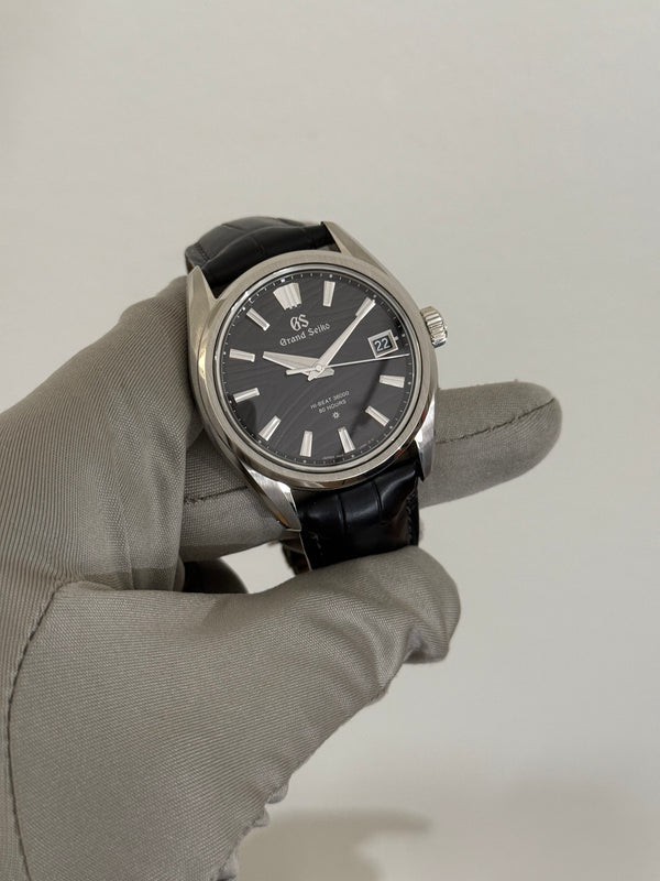Grand Seiko Watch Series 9 Hi-Beat 36000 SLGH007J - Textured Dark Dial - Full Set