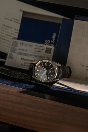Grand Seiko Watch Series 9 Hi-Beat 36000 SLGH007J - Textured Dark Dial - Full Set
