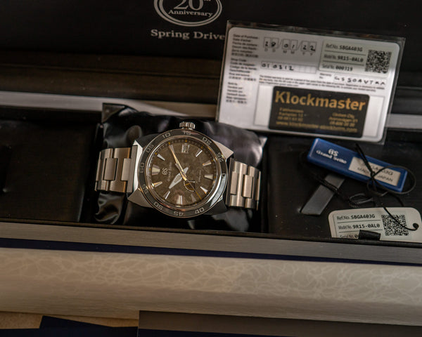 Grand Seiko Watch Sport Spring Drive 20th Anniversary SBGA403G - Lion Dial - Limited 500pcs - Full Set - 2022