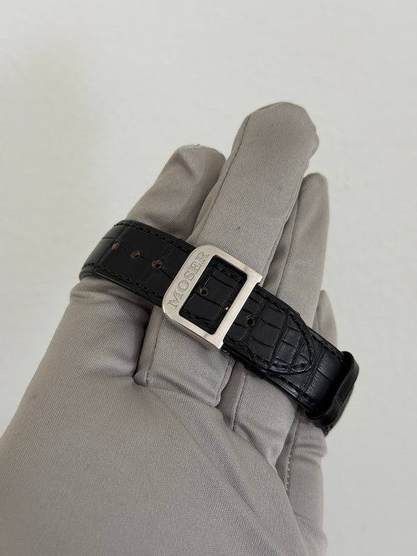 H.Moser & Cie Watch Endeavour Perpetual Moon 1348-0300 - Platinum - Blue Fume Dial - Full Set (2013)